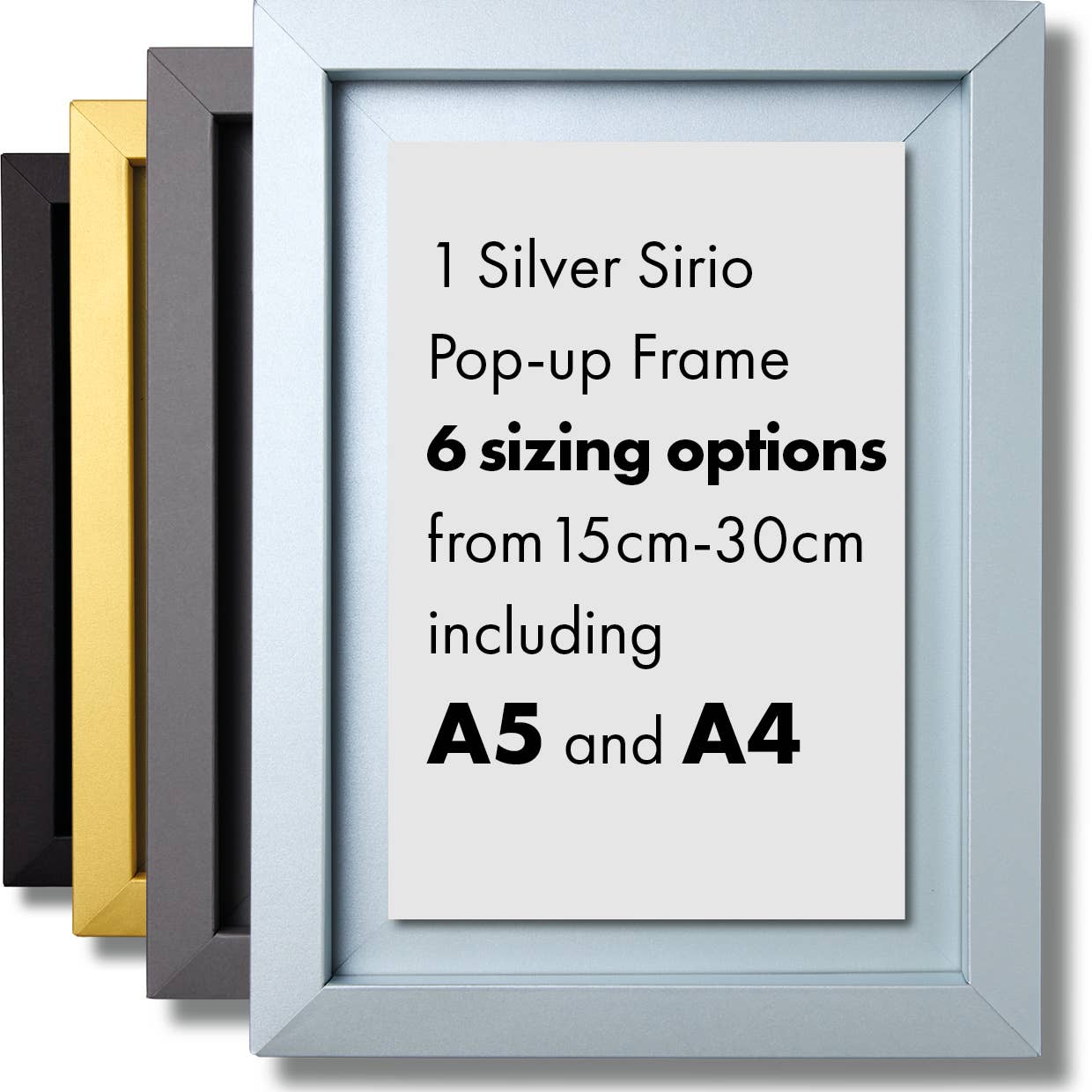 Pop-up Frames - Wholesale Picture Frame - SMALL Pop-up Picture Frame | Multi-size 15cm-30cm | Stick-on1