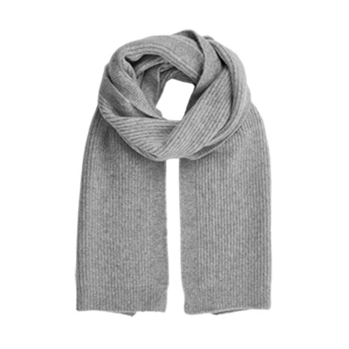 Ladies knitted scarf in melange look for wholesale by NF Nitzsche Fashion