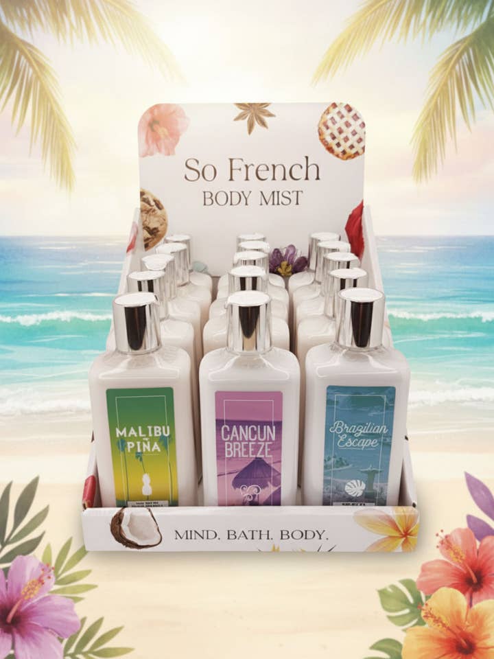 Faire Exclusive! - Lotion "Escapes Collection" with FREE PDQ for wholesale by So French Perfumes