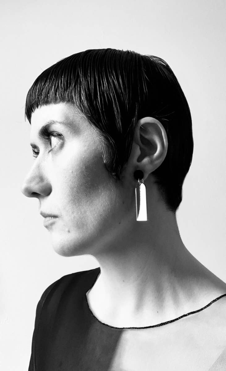 mimimono – wholesale Stud/post earrings – Recycled plastic earrings CUPOLAS2