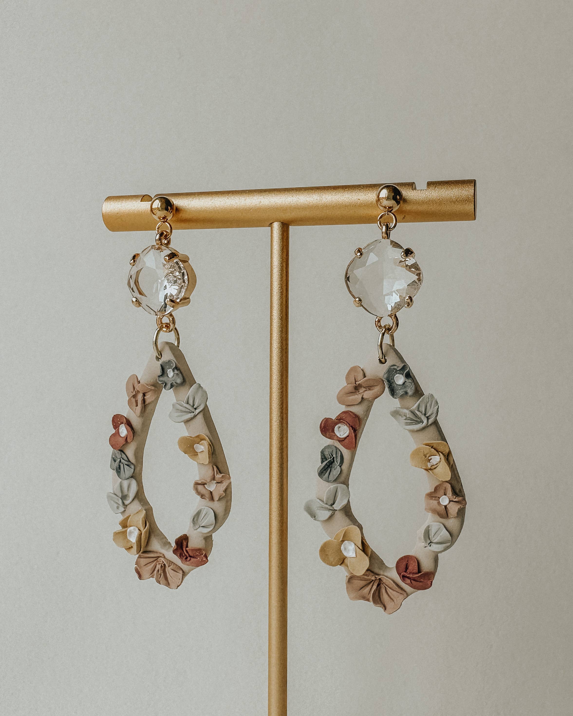 Clay & Fern Co. - Wholesale Dangle Earrings - Haven Earrings - Floral Clay Earrings0