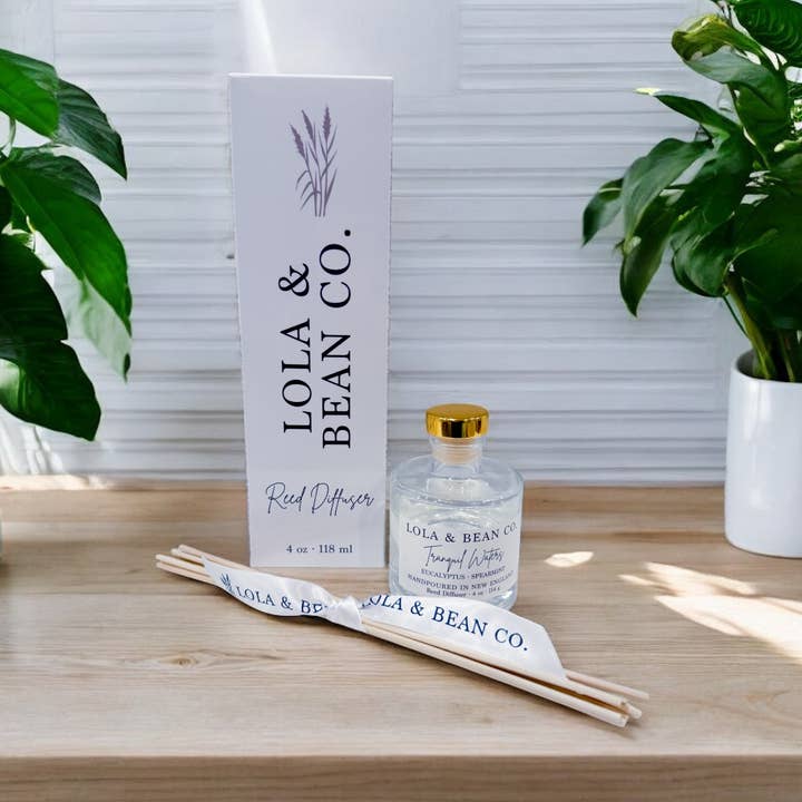 Geurverspreider met Stokjes – Langdurige Huisgeur | 4 oz Glas voor wholesale door Lola & Bean Co.