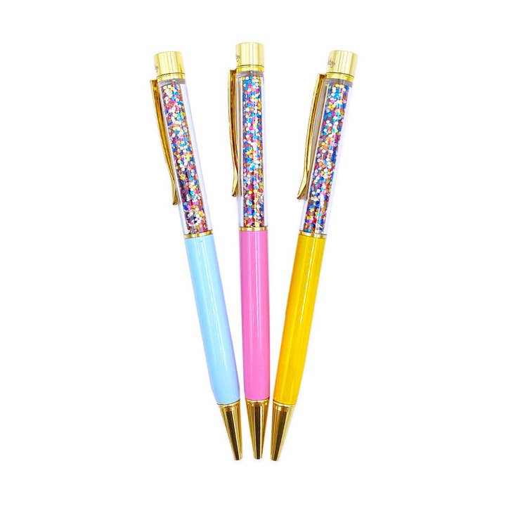 Fejr hver dag konfetti kuglepenne for engroshandel hos Packed Party