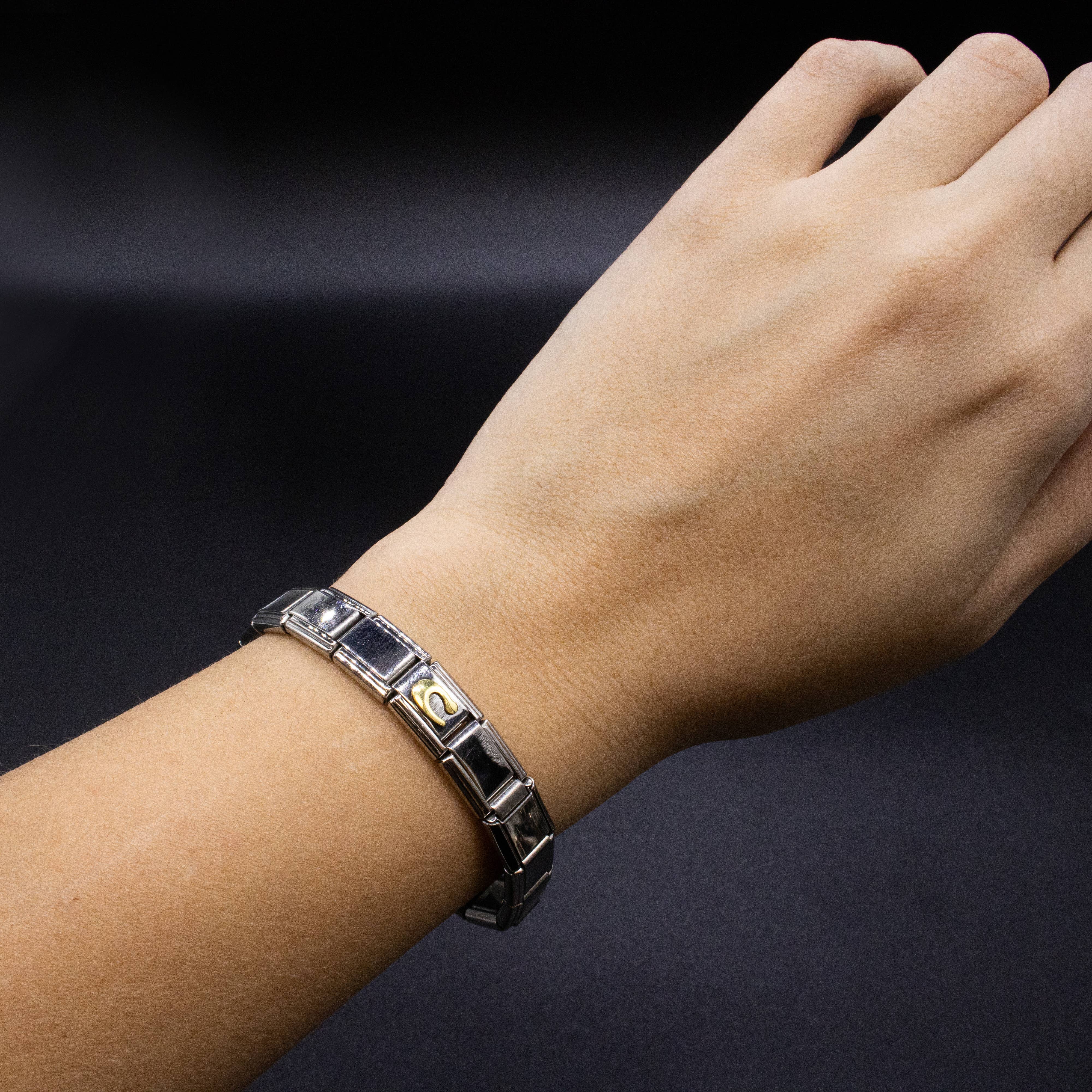 Natalia - Wholesale Individual Charm/Pendant - Italian Charm Letters A-Z - 9mm Gold Bracelet Charms23