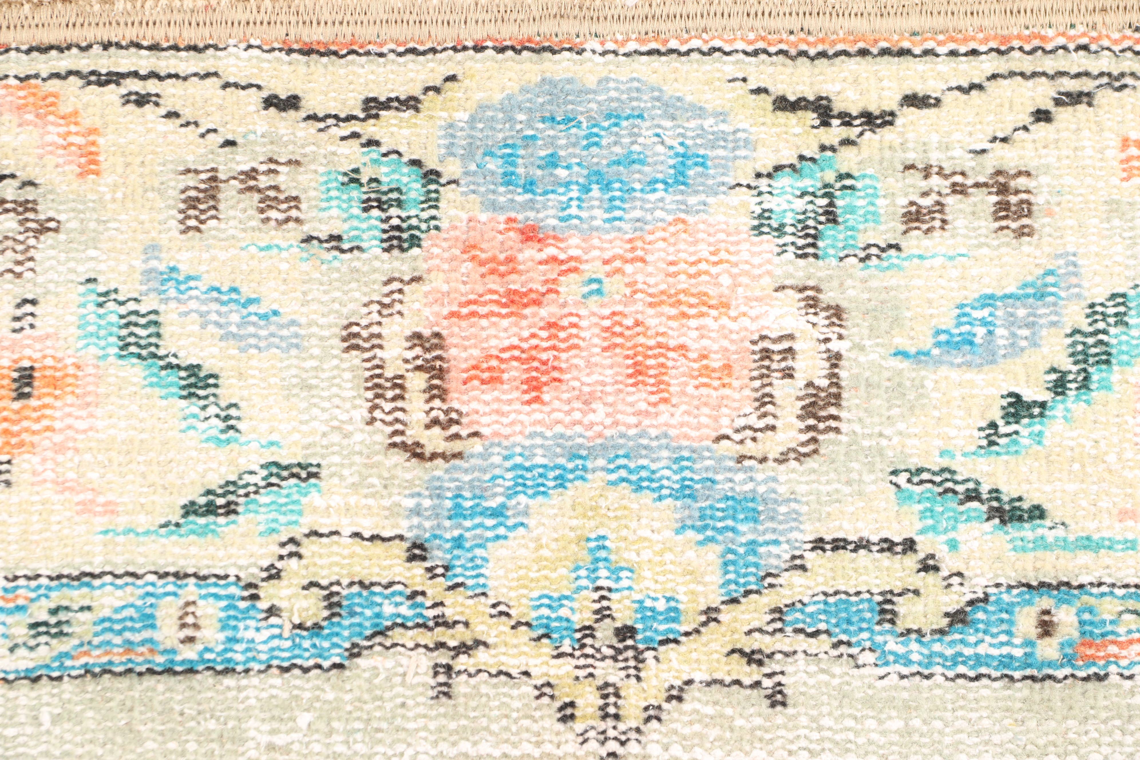 The Loom Wholesale - Wholesale Rug Pad - Turkish Patchwork Rug 2.8x8.3 ft, Beige Rainbow Geometric5