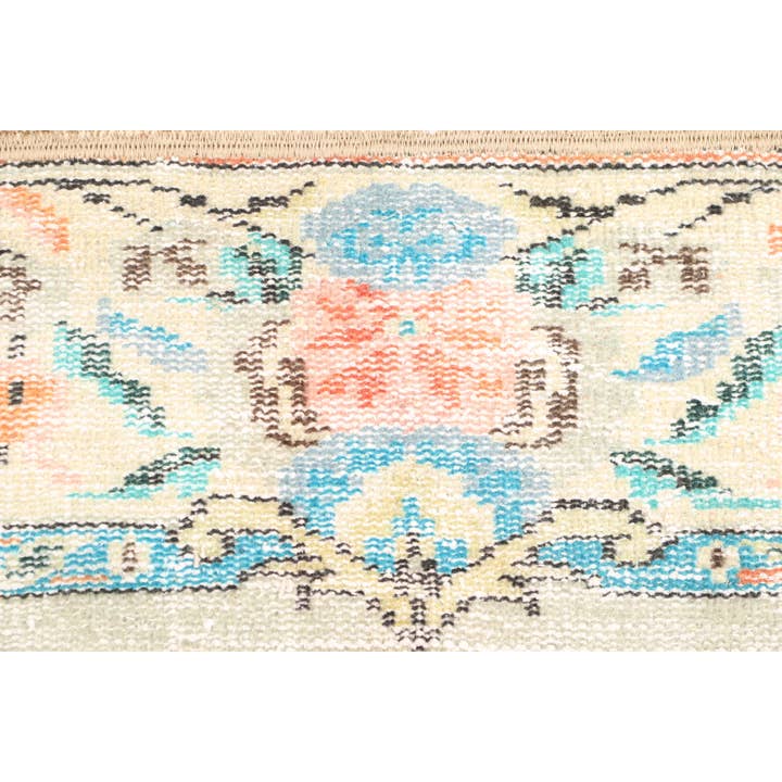 The Loom Wholesale - Wholesale Rug Pad - Turkish Patchwork Rug 2.8x8.3 ft, Beige Rainbow Geometric5