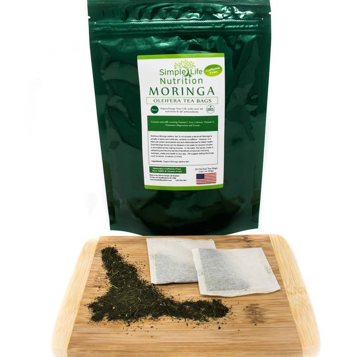 Simple Life Nutrition – Chá de saúde/Detox por atacado – Chá de Moringa 100% Orgânico