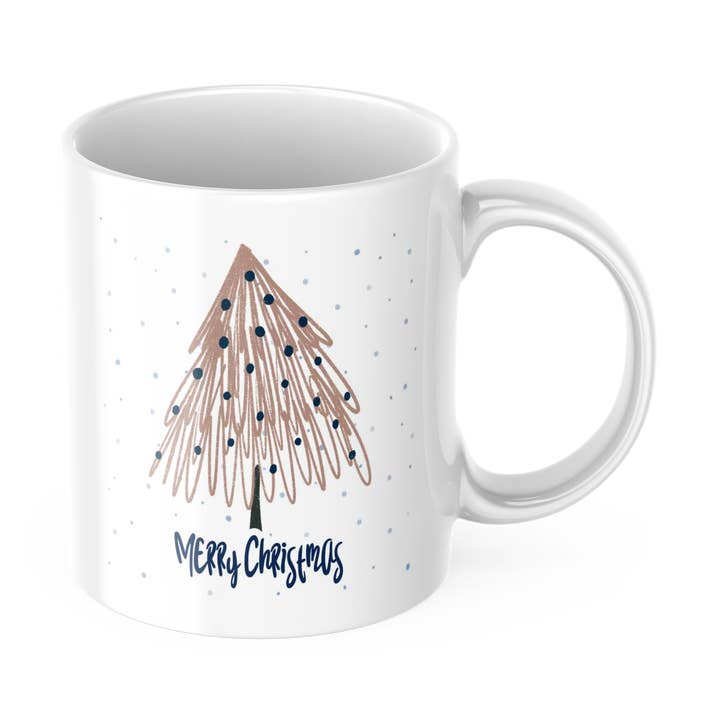 Merry Christmas Tree Mug for wholesale by Three Springs Candle Co.