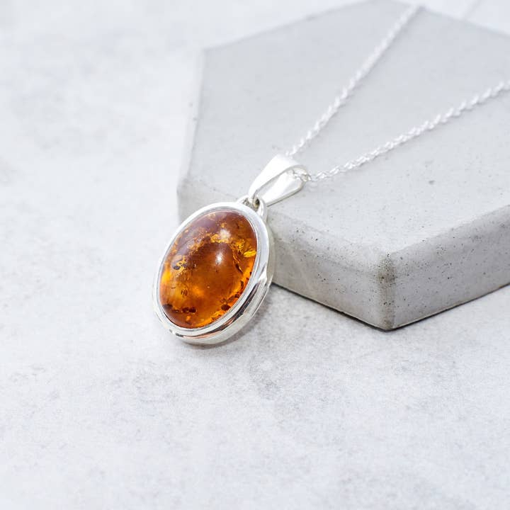 Marcin Waryszak - Wholesale Locket Necklace - Baltic Amber Locket Pendant Necklace Sterling Silver Locket2