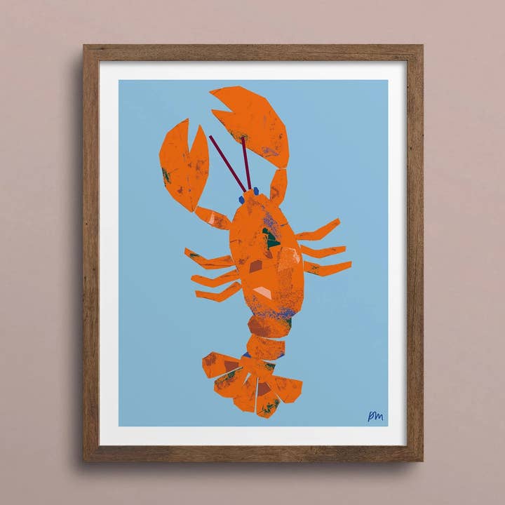 Homard – Impression 8 x 10 – Vente en gros pour la vente par Kautzi Illustrations