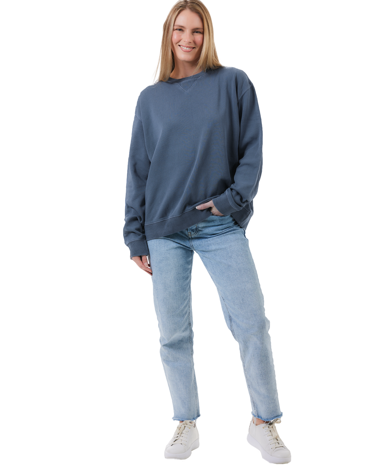 U.S. Apparel - Wholesale Sweatshirt - Women's - Unisex Garment Dyed Fleece Crew27