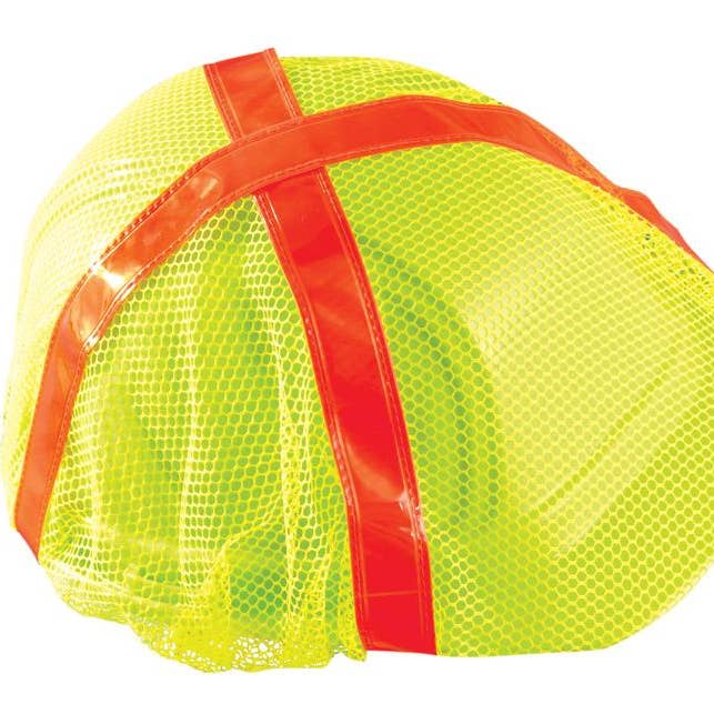 Hi Viz REGULAR Hard Hat Cover:Yellow for wholesale by Hyperkewl / Miracool Occunomix