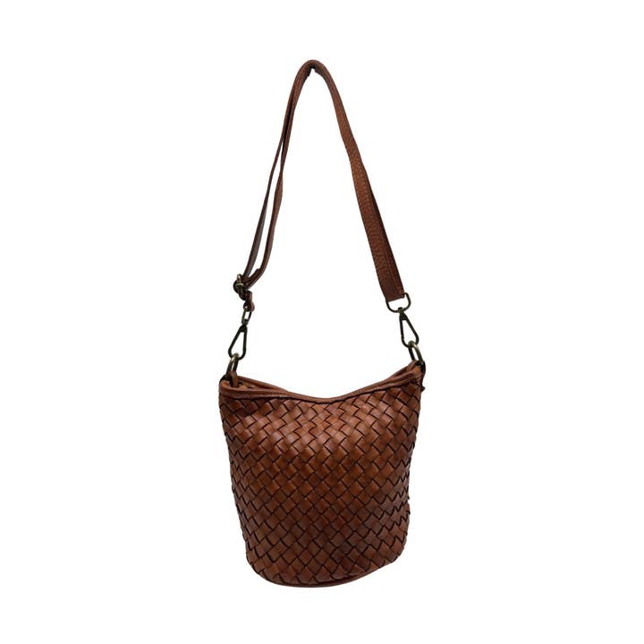 SAC SEAU EN CUIR VINTAGE LEA pour la vente par Louisa lee