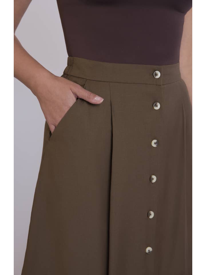 Aam The Label - Wholesale Skirt - Women's - The Wool Midi Skirt13