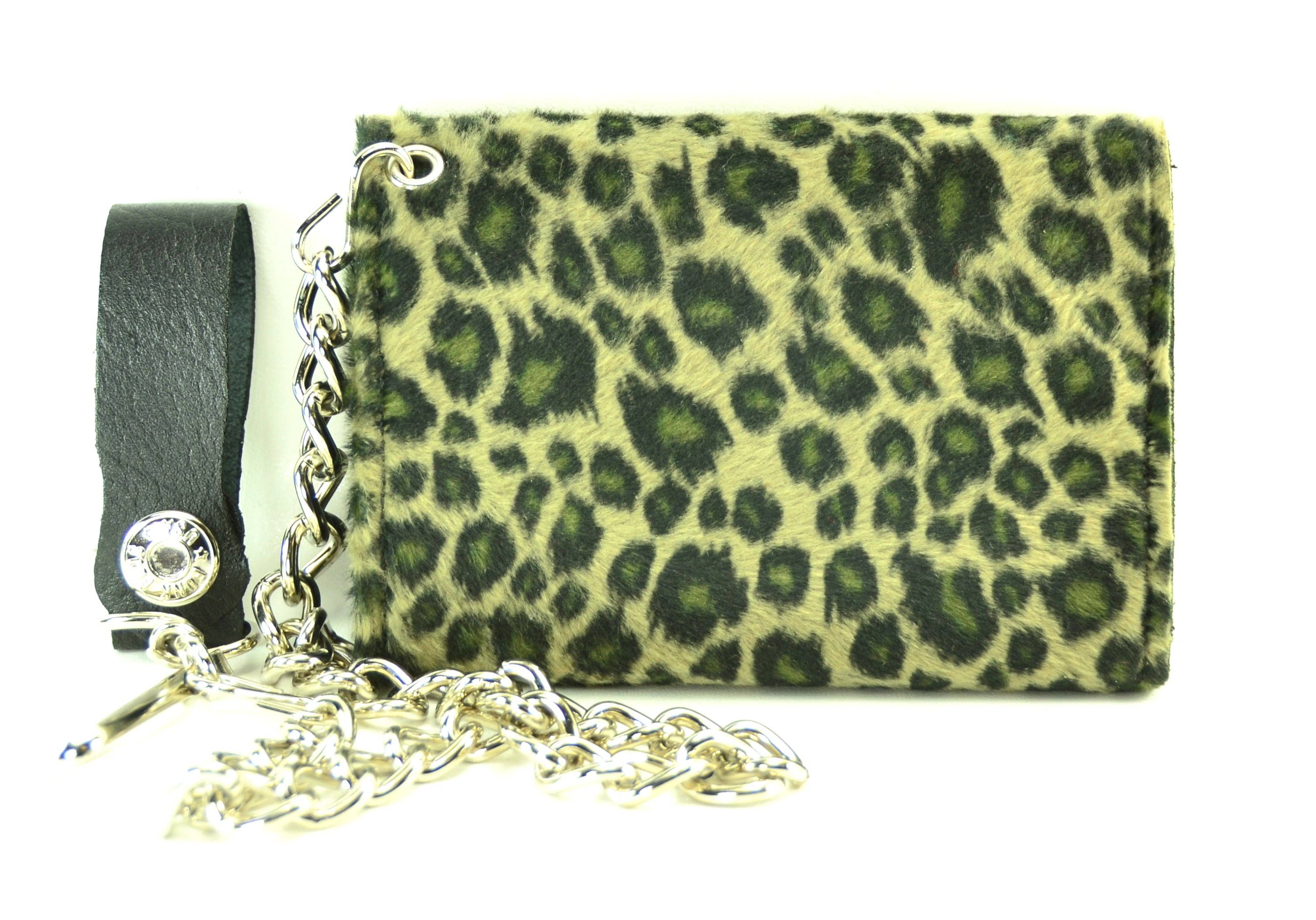 Funk Plus - Wholesale Wallet - Women's - WF-LEO   FUZZY LEOPARD WALLET GEUINE LEATHER INSIDE11