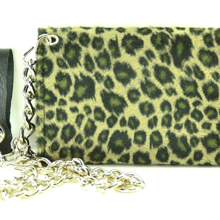 Funk Plus - Vendita all'ingrosso Portafogli - Donna - Portafoglio leopardato peloso WF-LEO con interno in vera pelle11