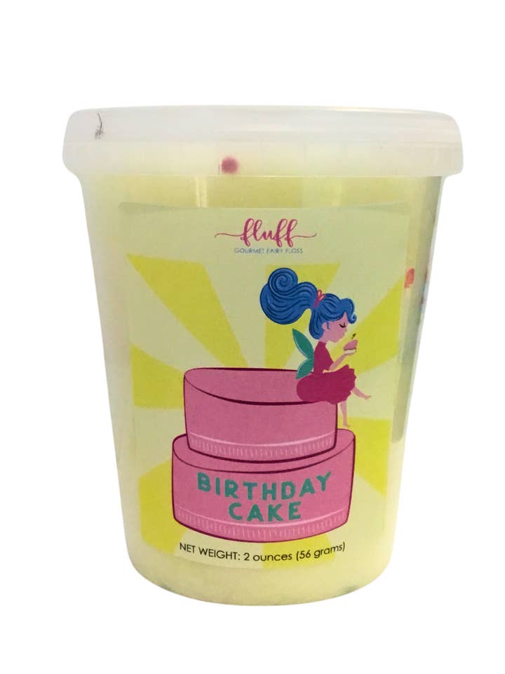 Fødselsdagskage Candyfloss for engroshandel hos Fluff gourmet fairy floss