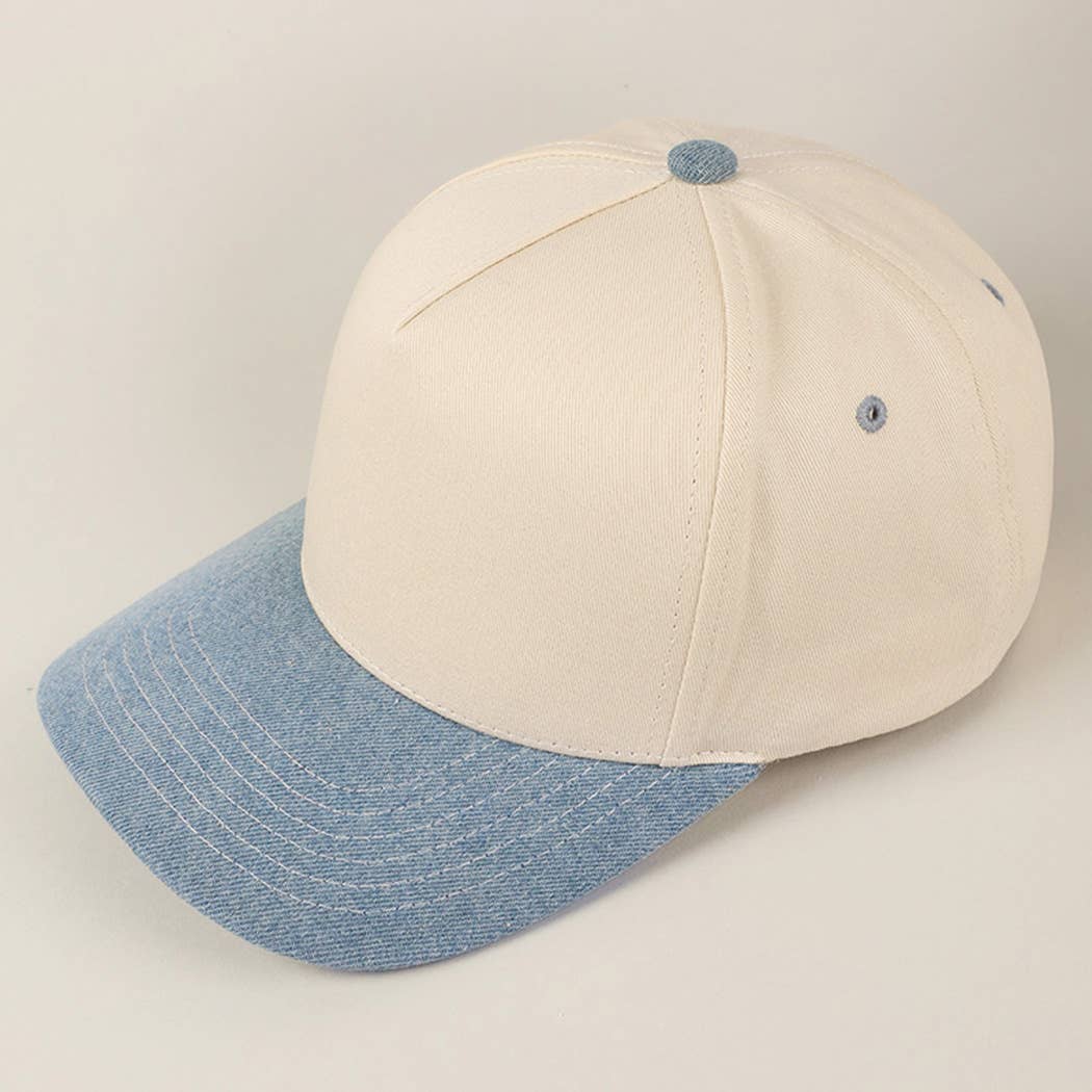 Fashion City - Wholesale Baseball Cap - Unisex - Plain Two-Tone Canvas Cotton Trucker Hat61