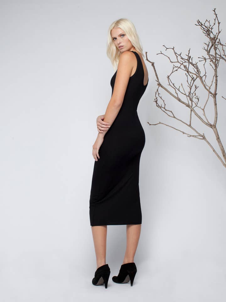 Silk / Model Rib Tube Dress for wholesale by Tluxe