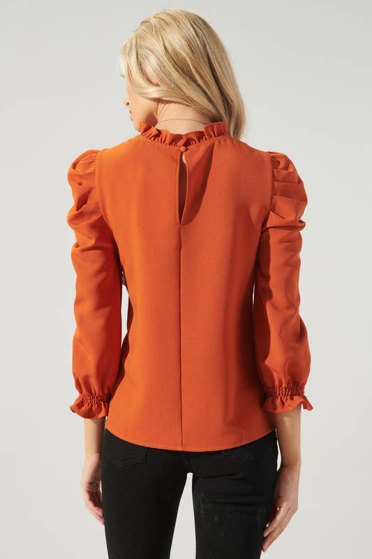 Sugarlips - Vendita all'ingrosso Camicetta - Donna - Go Getter Marla - Top con maniche a sbuffo con volant19