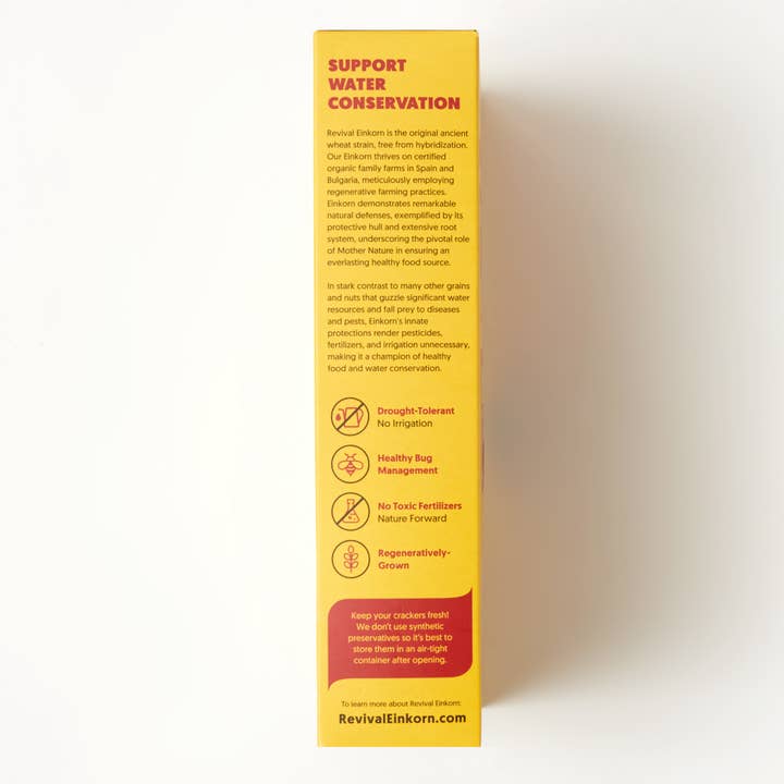 Revival Einkorn - Wholesale Crackers - Roasted Garlic & Chile7