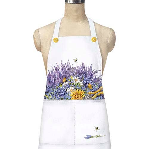 Lavender Pocket Apron for wholesale by Mary Lake-Thompson Ltd.