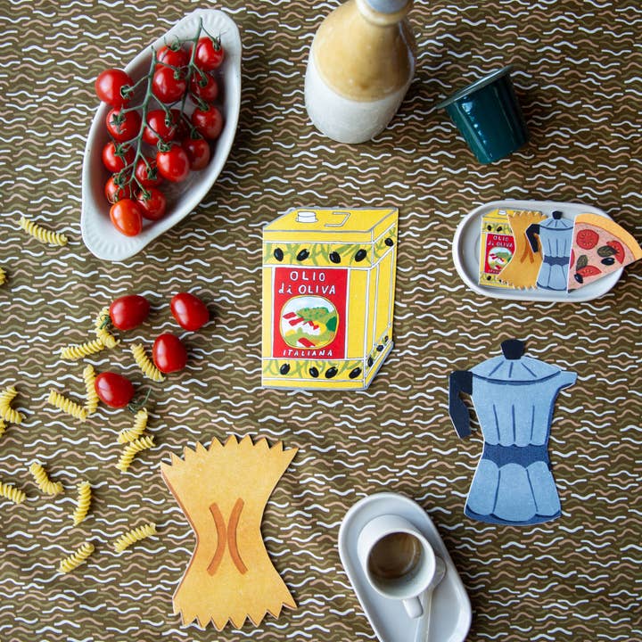 Isatopia - Wholesale Everyday greeting card - Espresso Die Cut Card - Italian Collection2