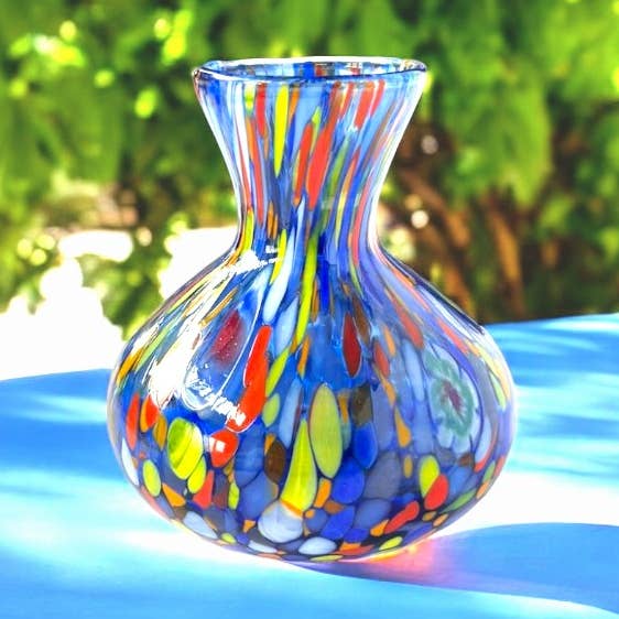 Liten glasvas ”The Colors of Murano”. KLASSIKER för wholesale av Mazzega Art & Design