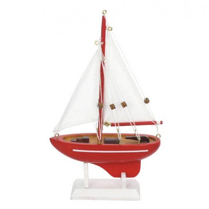 Houten Compass Rose-model zeilboot voor wholesale door Hampton Nautical