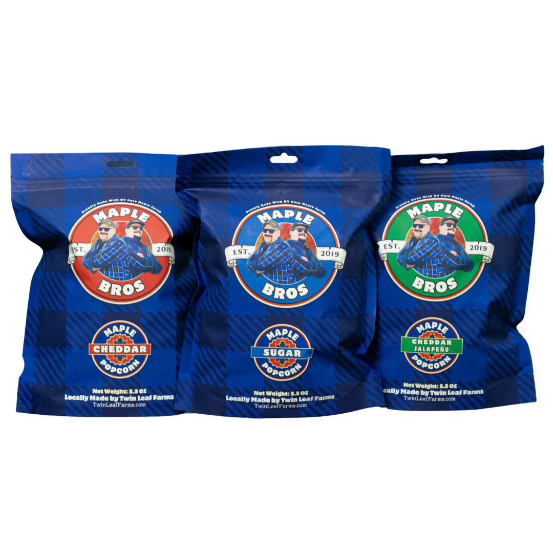 Twin Leaf Farms - Wholesale Popcorn - Maple Bros Maple Cheddar Jalapeño Popcorn2