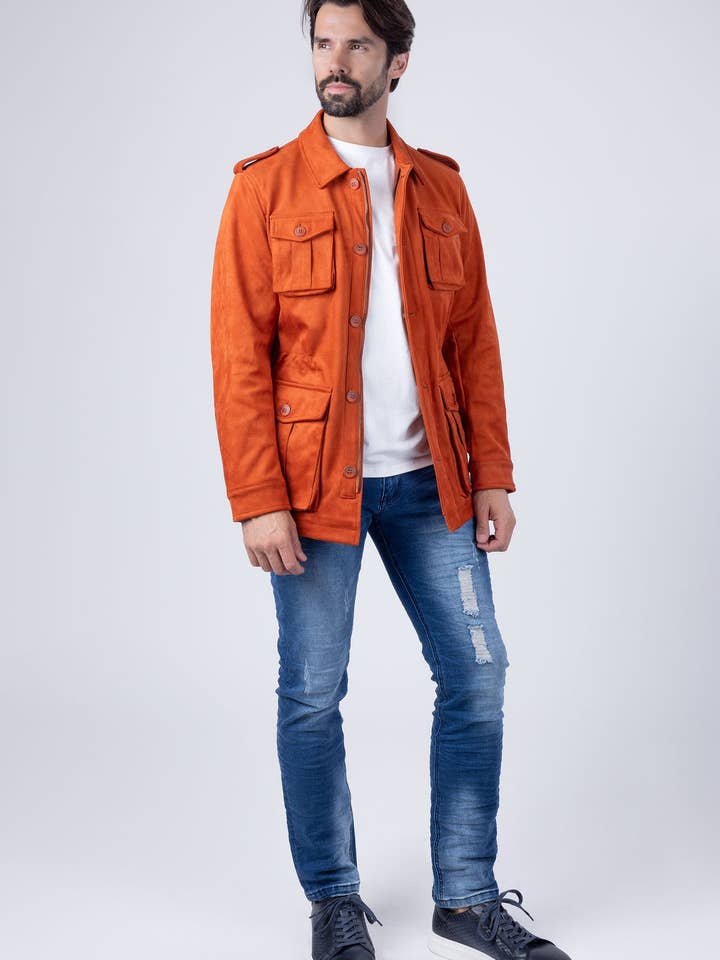 BARABAS - Venta al por mayor Chaqueta - Hombre - Chaqueta bomber de invierno de terciopelo con 4 bolsillos para hombre 4BH8618