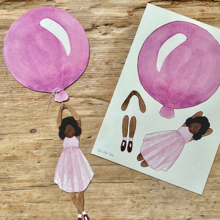 Mobile - light purple balloon with girl for wholesale on Faire1