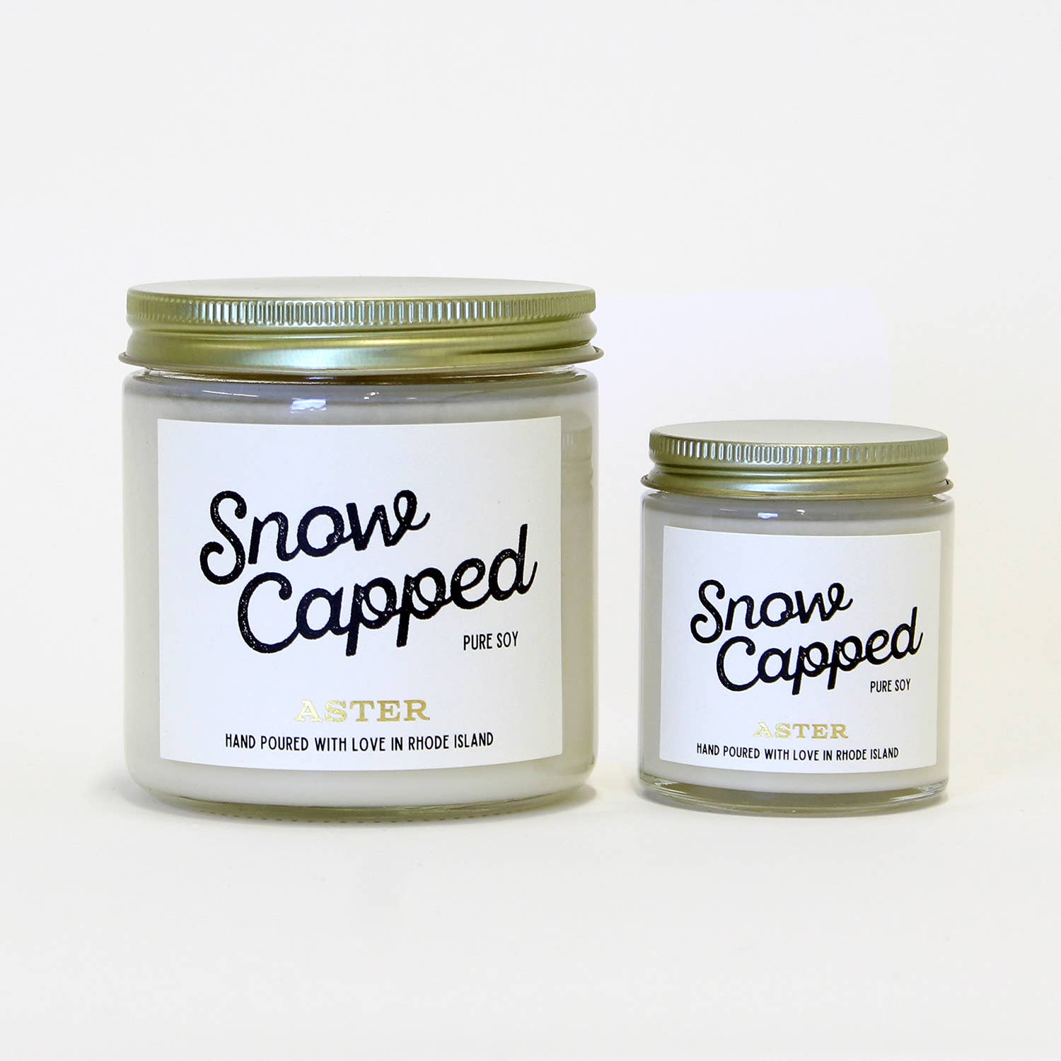 Aster Candle - Wholesale Jar/Filled Candle - Snow Capped Candle - 4oz, 16oz