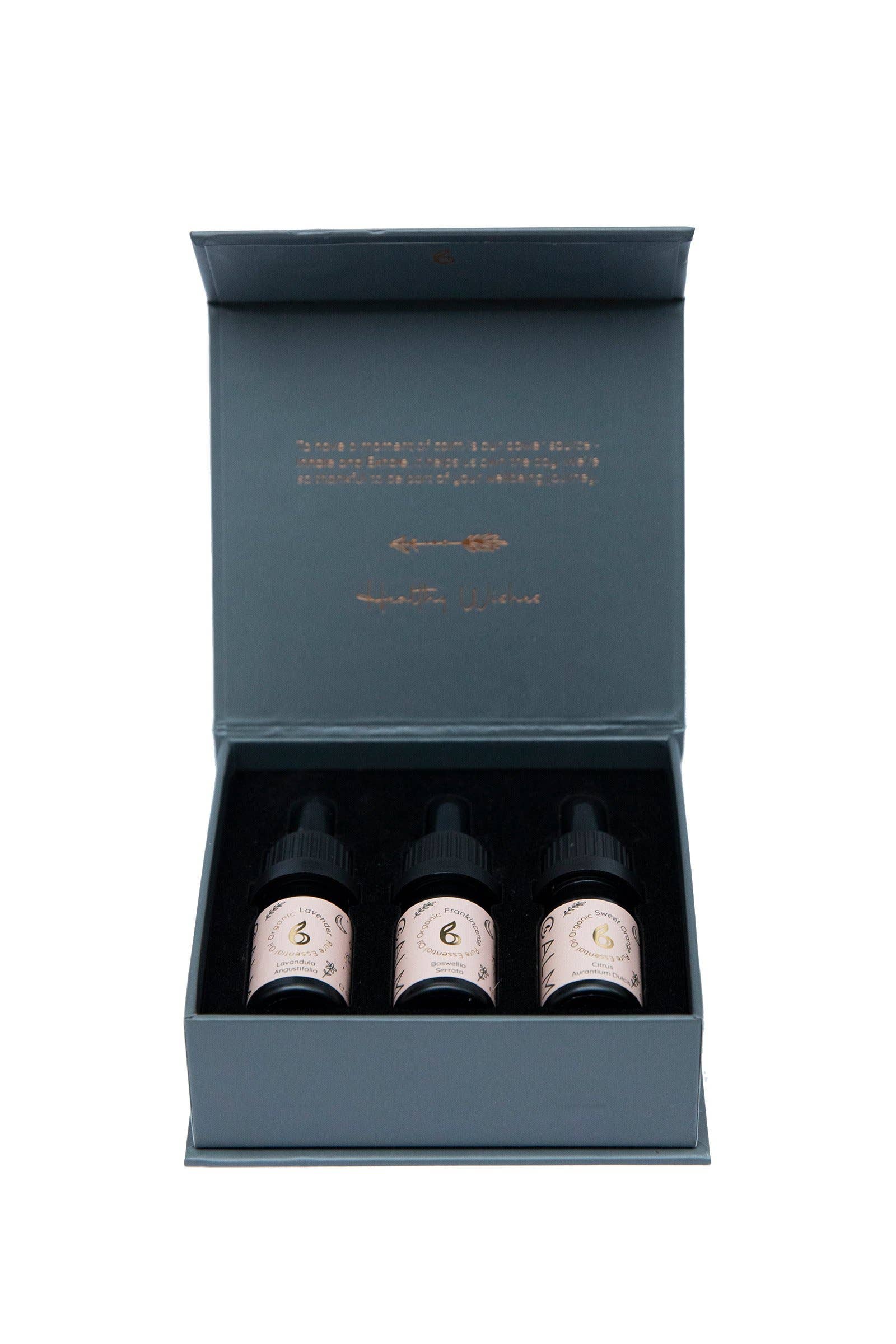 B Calm Ltd - Vente Huile essentielle - Respirez le calme – Coffret cadeau à composer soi-même (3 × 5 ml)2
