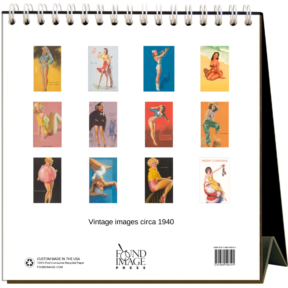 Found Image Press - Vente Calendrier - Calendrier de bureau Pin Ups 20261