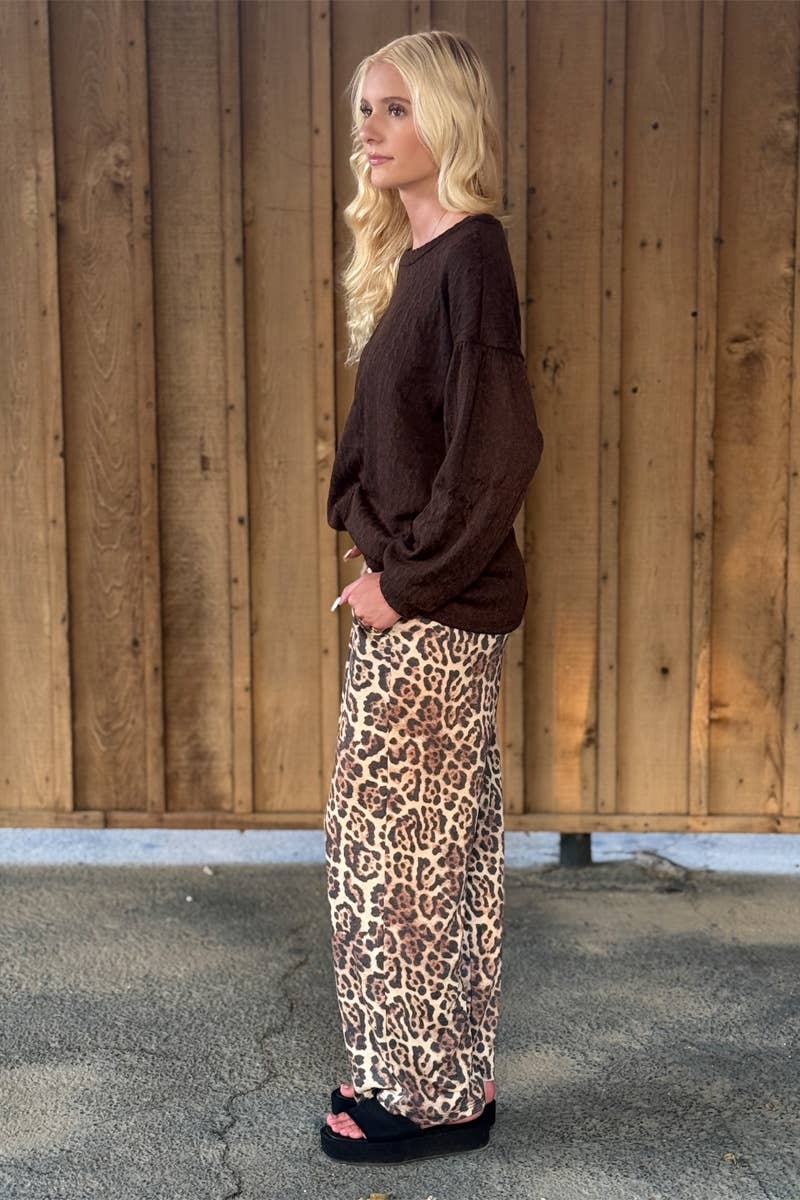 24-Hrs Fashion - Wholesale Pants - Women's - Leopard Print Pants With Side Pockets 2