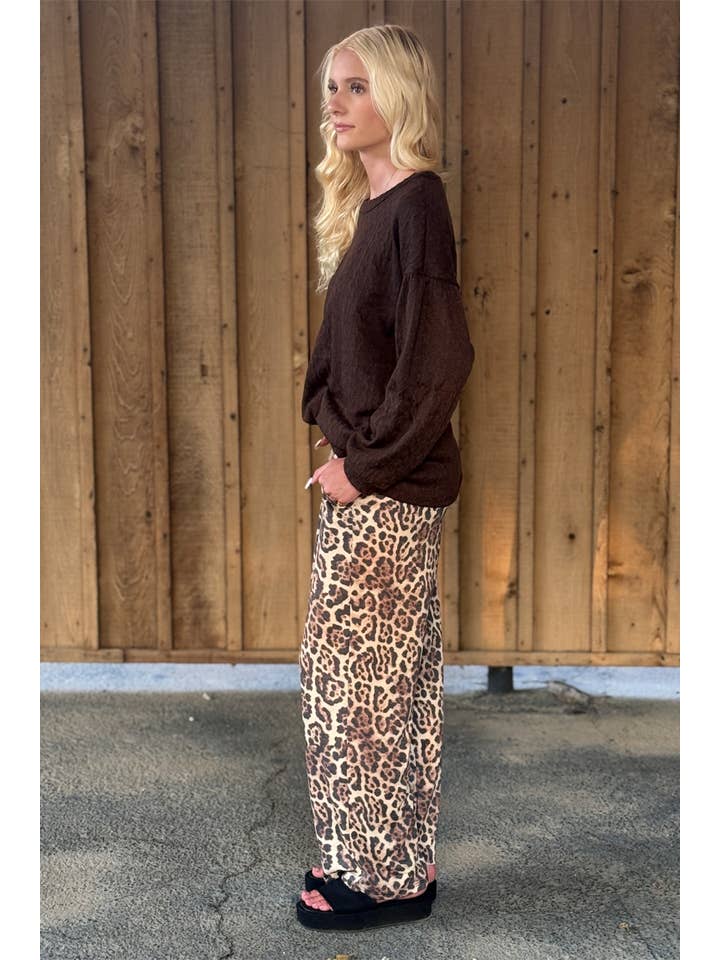 24-Hrs Fashion - Wholesale Pants - Women's - Leopard Print Pants With Side Pockets 2