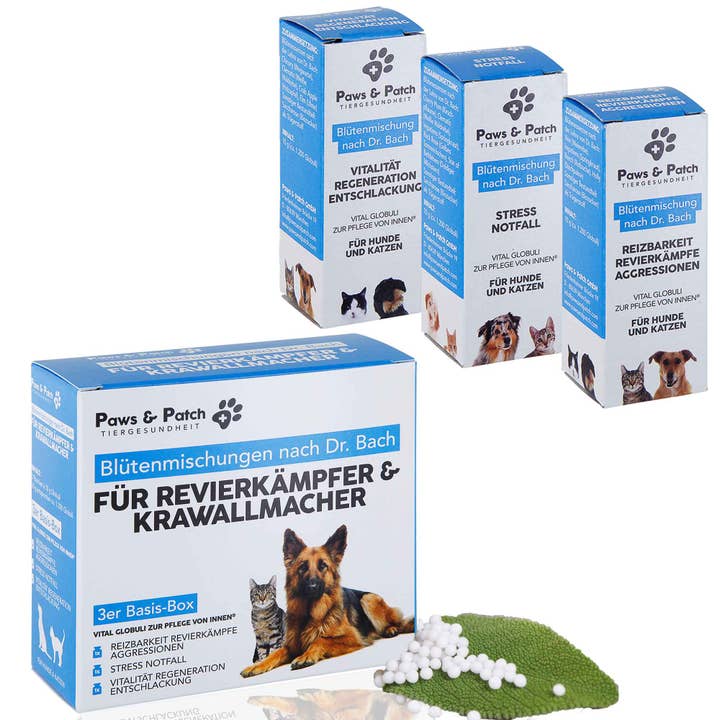 Paws & Patch Blütenmischung Nach Dr. Bach 3Er Basis-Box Für für den Großhandel von Paws & Patch GmbH