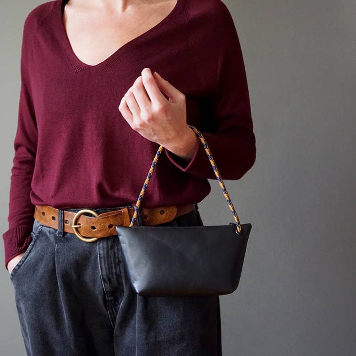 Marieke Jacobs - Wholesale Pouch - Women's - CORD pouch - leather - grayscale tones