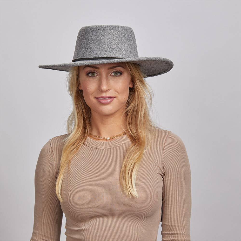 American Hat Makers - Wholesale Fedora - Unisex - Poly Felt Gambler Fedora Hat - Style Toledo Pre-Pack of 126