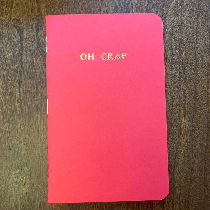 Oh Crap Zaknotitieboekjes voor wholesale door Scallywag Letterpress