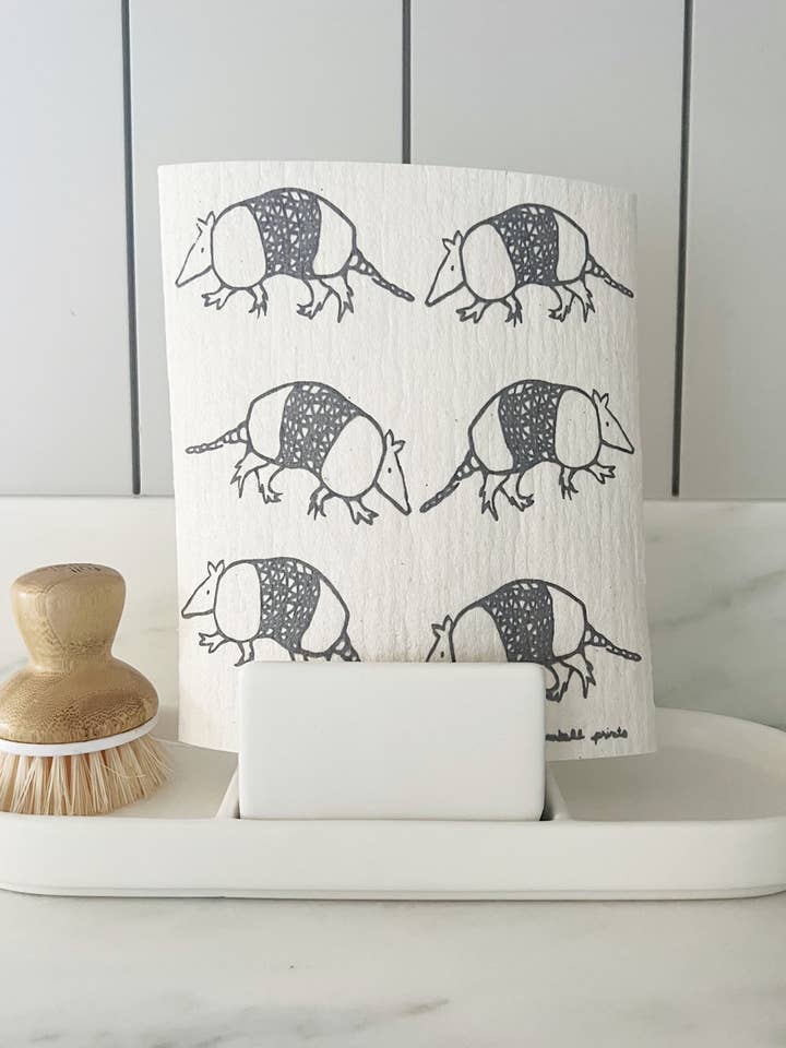 Armadillos | Eco-Friendly Swedish Dishcloth for wholesale by Kimball Prints