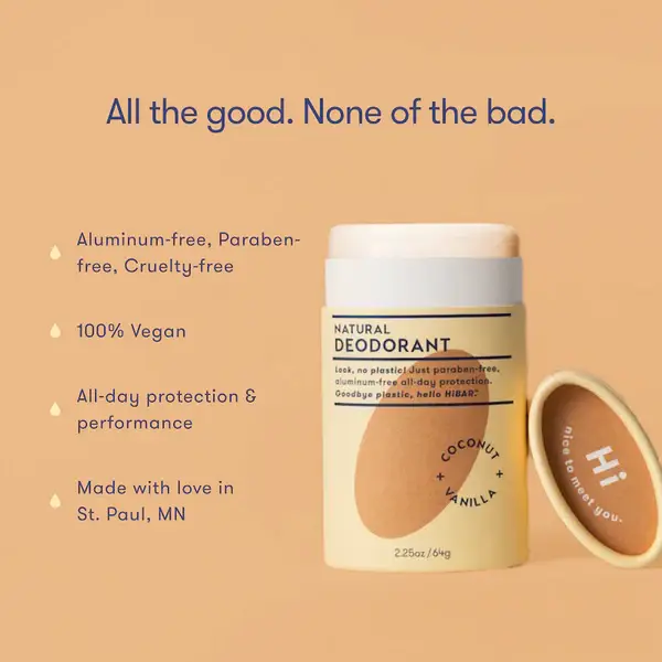 HiBAR - Wholesale Deodorant - Unisex - HiBAR Deodorant  Coconut + Vanilla 1