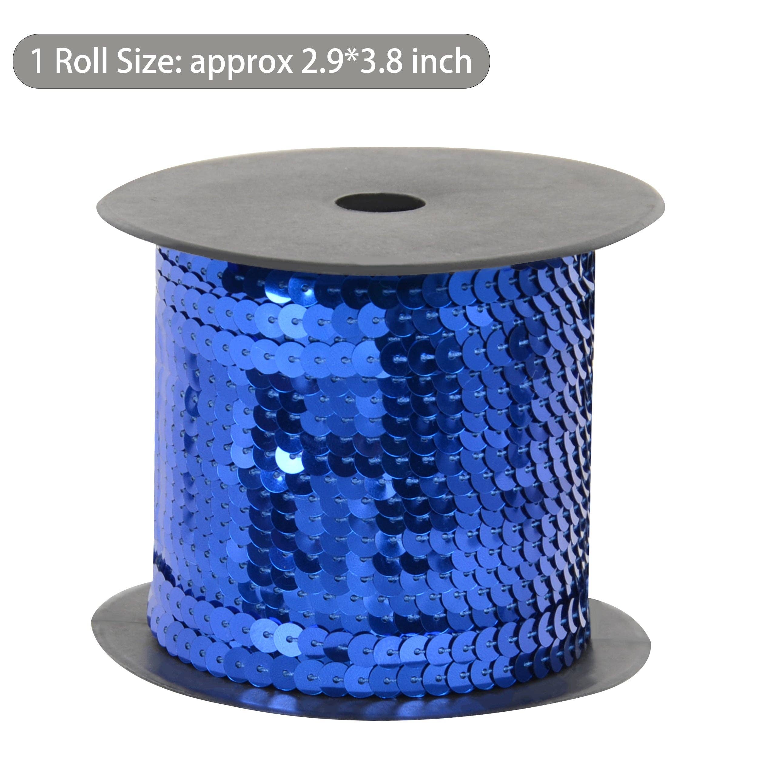 AK Brand - Venta al por mayor Material para manualidades - Tira de Lentejuelas Planas 6mm Lentejuela Metálica Adorno de Lentejuelas22