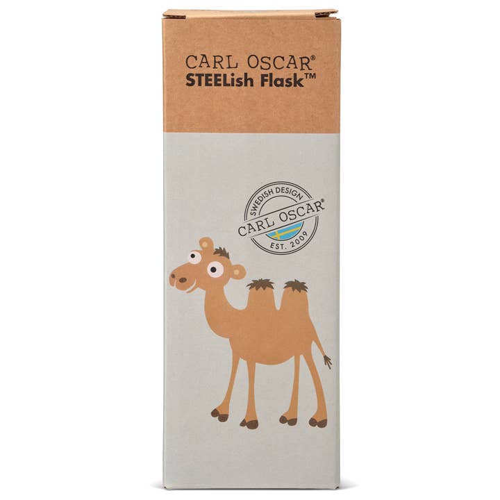 Carl Oscar - Wholesale Water Bottle - STEELish™ Flask 0.5L-Green-Camel2