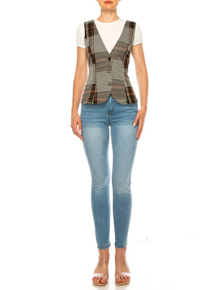 MOA COLLECTION – wholesale Suit vest – Women′s – Women's Dressy Casual Racerback Vest Tuxedo Suit Waistcoat6