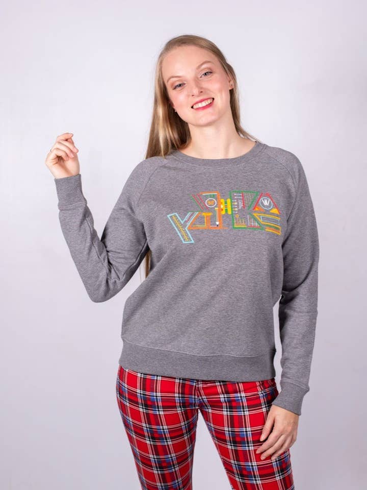 Sweatshirt feminino algodão orgânico ky-kas por atacado de KY-KAS