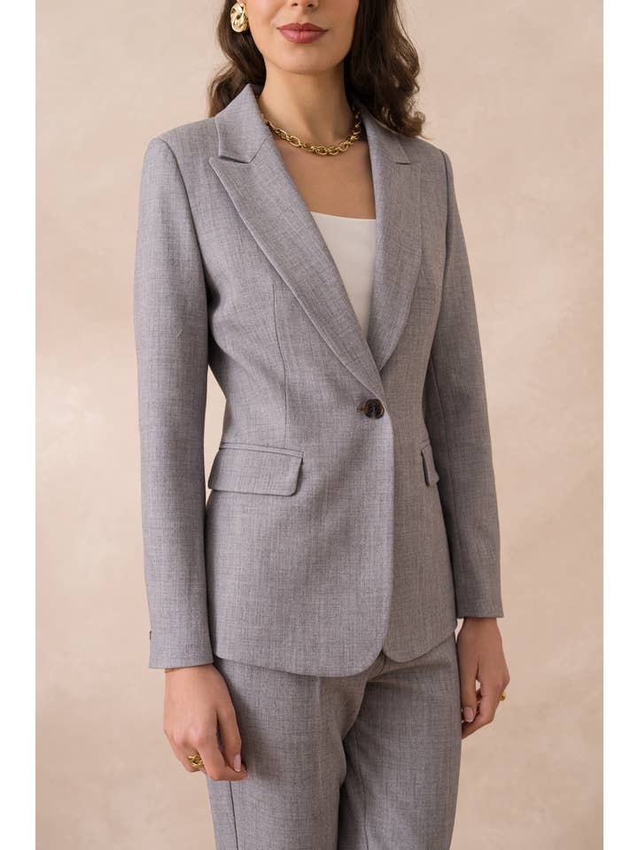 Attentif Paris – wholesale Kostymjacka – Dam – Heather figursydd kavaj för dam26