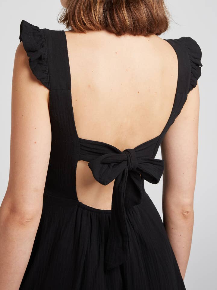 Andy & Lucy - Wholesale Dress - Women's - LILYAN - Ruffled cotton gauze dress6