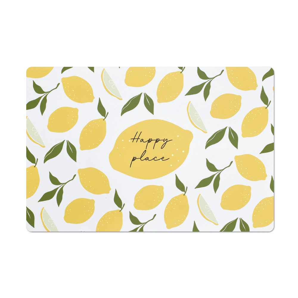 colorful Placemat "Lemons", plastic for wholesale on Faire0